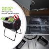Large Compost Tumbler Bin -Outdoor Garden Rotating-Dual Compartment