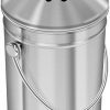 Utopia Kitchen 1.3 Gallon Stainless Steel Compost Bin with Lid