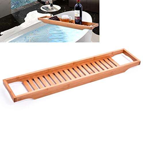 Peppermint. Storage Holders & Racks - Bamboo Wooden Bathtub Caddy