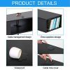 FITUEYES Black Wall Mounted Media Console Floating TV