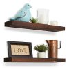 Reclaimed Wood Floating Shelves - 24"x5.5"x1.5" - Floating Shelf Set of 2