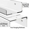 hblife 15" Acrylic Floating Wall Ledge Shelf, Wall Mounted Nursery Kids Bookshelf