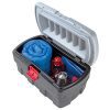 Rubbermaid ActionPacker Lockable Storage Box, 35 Gal, Grey and Black