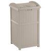 Suncast 30-33 Gallon Deck Patio Resin Garbage Trash Can Hideaway