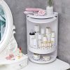 SODIAL Bathroom 360 Degree Rotating Triangle Shelf Kitchen Toilet