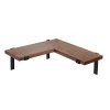 OROPY Solid Wood Floating Corner Shelves Wall Mounted