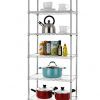 Maximize Space: Adjustable Wire Shelving Unit – 6-Tier or 3-Tier Chrome Rack