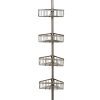 Zenna Home Rust-Resistant Tension Corner Pole Caddy