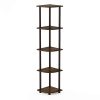 Furinno Turn-N-Tube Corner Display Rack Multipurpose Shelving Unit