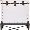 Trunk-style Accent Cabinet White