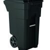 Suncast Commercial Wheeled Trash Can, 36.5" Height, 20.25" Width
