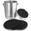 LINKYO Compost Bin - Stainless Steel Kitchen Composter