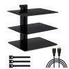 Floating Wall Mounted Shelf AV Mount Shelf - Holds up to 16.5lbs