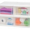 IRIS 17 Quart Stacking Drawer, 4 Pack