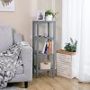 SONGMICS 100% Bamboo Bathroom Shelf Stand Rack