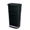 Rubbermaid 2-in-1 Recycler, Black