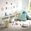 Homfa Kids Toy Storage Cabinet, Toddler's Room Chest Cabinet 3 Drawers