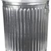 Witt Industries Galvanized Steel 32-Gallon Light Duty Trash Can with Lid