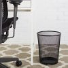 AmazonBasics Mesh Trash Can Wastebasket, Black