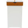 Home-Like Kitchen Trash Can with Lid Country Trashcan Wood Trash