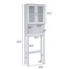 BestComfort Wooden Over The Toilet Cabinet Storage, Bathroom Organizer 