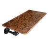 OROPY Wall Mount Floating Shelves with Industrial Pipe Hanging Rail Brackets