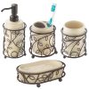 InterDesign Twigz Bath Accessory Set, Soap Dispenser Pump