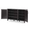 Baxton Studio Warren Shoe-Storage Cabinet, Espresso