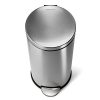 simplehuman 30 Liter / 8 Gallon Round Step Trash Can