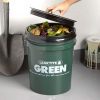 Indoor Big Green Compost Bucket, Bin