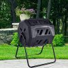 SPP12 43 Gallon Organic Black Cask Compost Bin Lifetime Rotary Composter