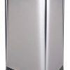 GLAD Extra Capacity Stainless Steel Step Trash Can