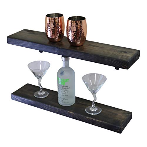 SDI Designs Rustic Farmhouse Floating Shelf Set, the Weathered Collection