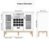 Bar Storage Cabinet – Spacious, Eco-Friendly, and Easy to Assemble!