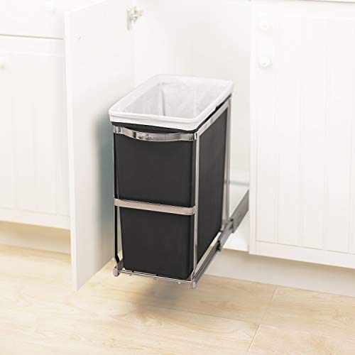 simplehuman 30 Liter / 8 Gallon Under Counter Kitchen Pull-Out Trash Can