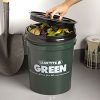 Indoor Big Green Compost Bucket, Bin