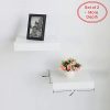 10" Depth White Floating Wall Shelves: Upgrade Your Space with Modern Elegance and Versatile Storage