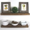 SOLID RUSTICS Handmade Rustic Wood Floating Wall Shelves