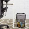 AmazonBasics Mesh Trash Can Wastebasket, Black