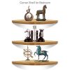 XiaZ Corner Shelves Set of 3 Wall Mount Floating Shelf