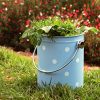 Kitchen Compost Bin Blue White Polka Dots By Mount Delectable