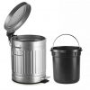 AMG and Enchante Accessories, Round Waste Bin, 5L Garbage Trash Can