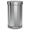 simplehuman 45 Liter / 12 Gallon Stainless Steel Semi-Round Kitchen Step Trash