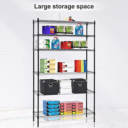 Bigacc 6 Tier Wire Shelving Unit Wire Shelves