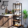 Homfa 5-Tier Corner Shelf, Free Standing Plant Flower Stand