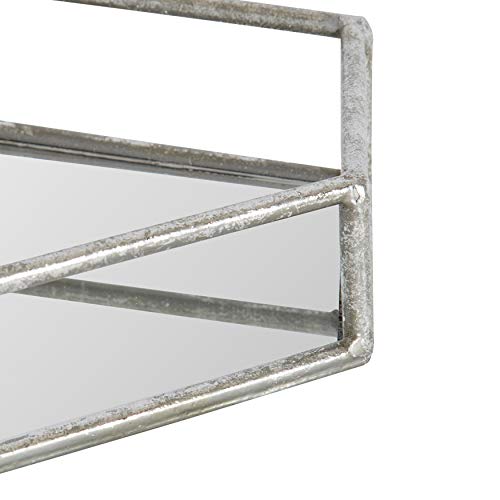 Kate and Laurel Felicia Trough Mirrored Tray