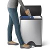 simplehuman 46 Liter / 12.2 Gallon Stainless Steel Rectangular