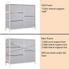 WeHome Dresser Organizer with 5 Drawers, Fabric Dresser Tower for Bedroom