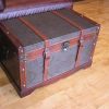 Styled Shopping Saratoga Faux Leather Chest Wooden Steamer Trunk