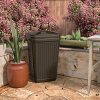 Suncast Trash Hideaway - Outdoor Trash Can for Deck or Patio with Lid